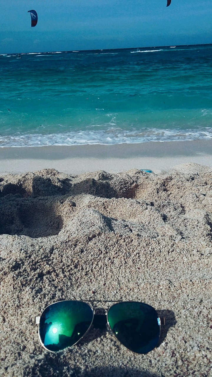 Sunglasses at the beach