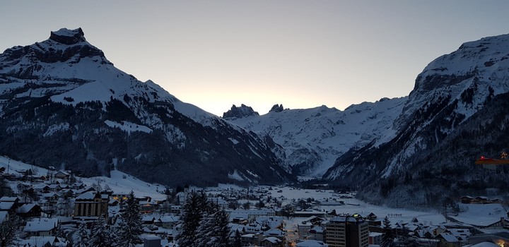 Evening mood in Engelberg