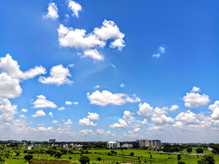 Blue Sky. .  Natural scenery seen in My Balcony. .