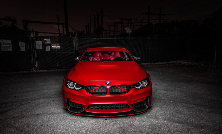 red bmw