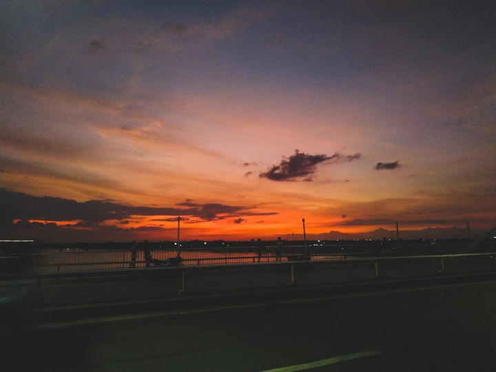 Orange sky