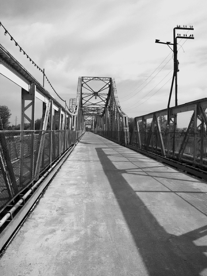 across the bridge