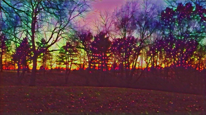 Color soaked Trees