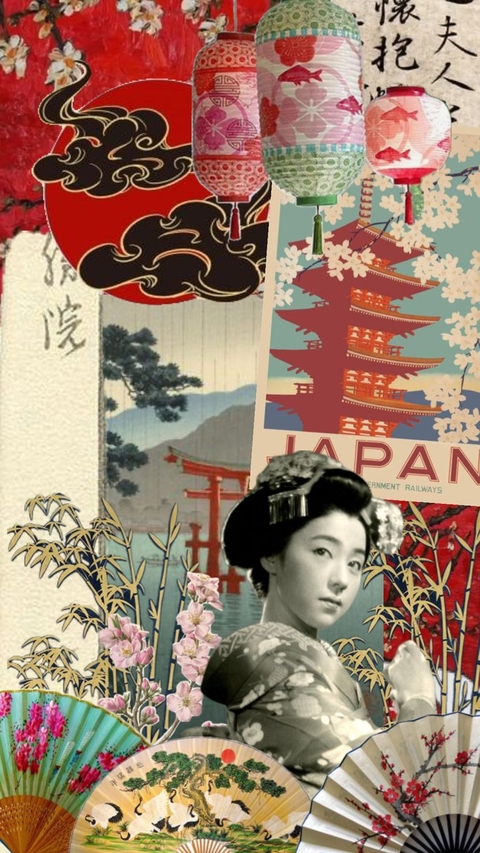 papéis de parede poster, Kimono
