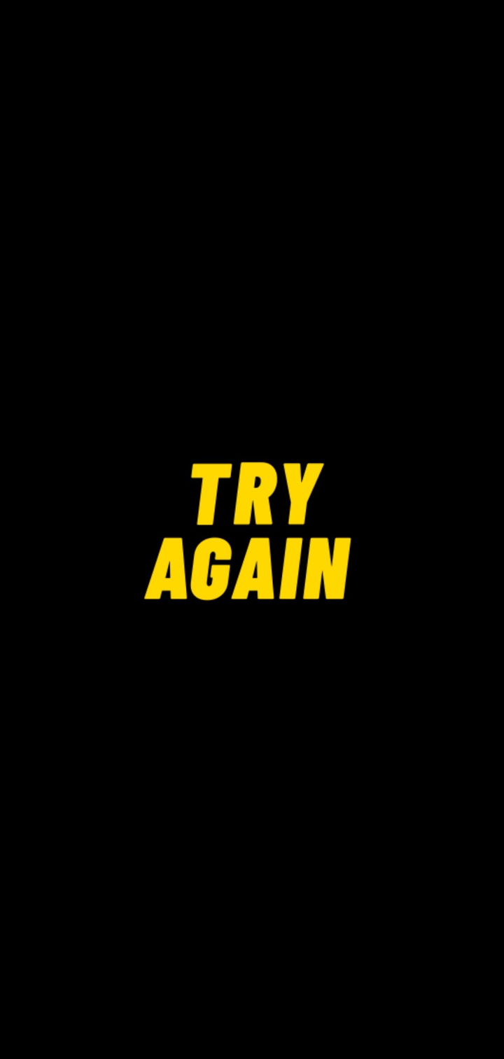 try again