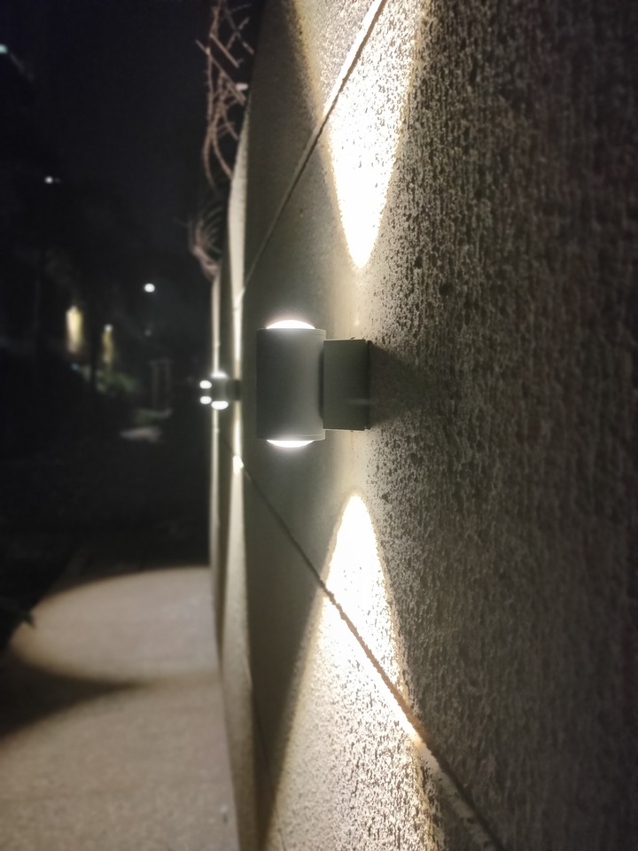 backyard at night