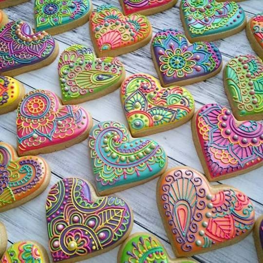 mandala hearts