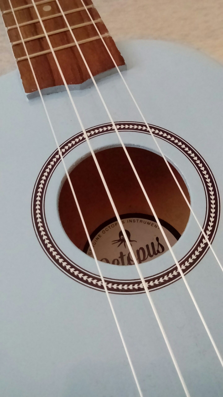 blue ukulele