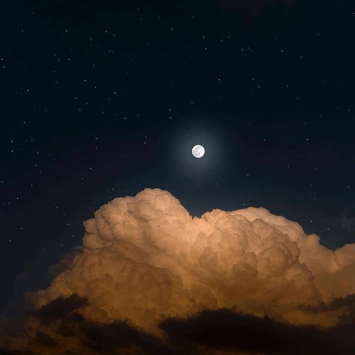 Moon and Cloud