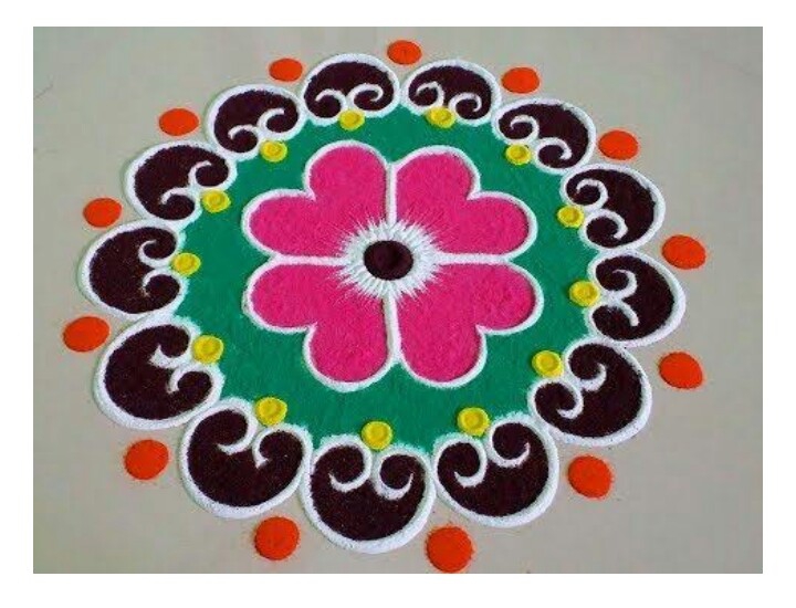*Nice rangoli*