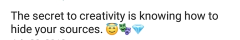 secret of creativity