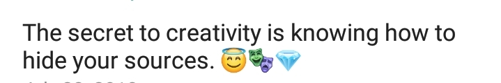 secret of creativity