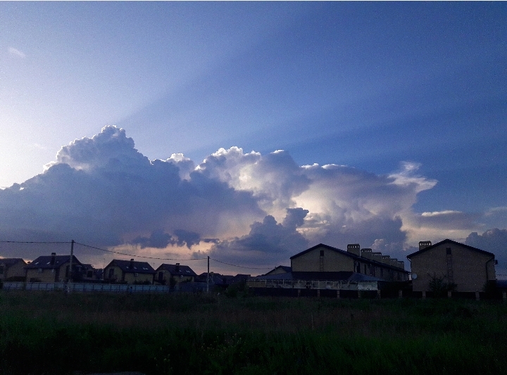 clouds under my village