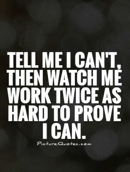 never give up
