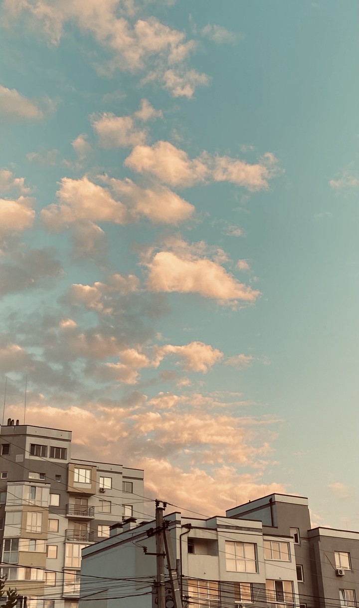 pink clouds