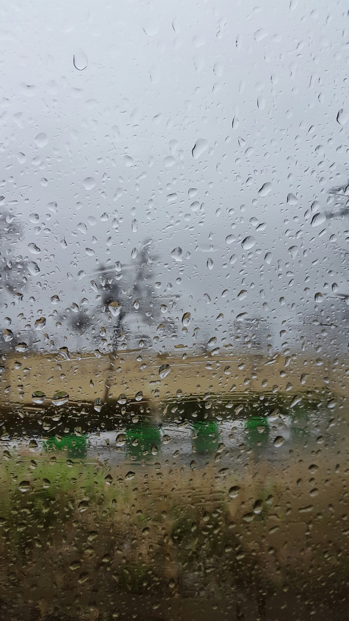 water on the glass