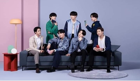BTS with Samsung