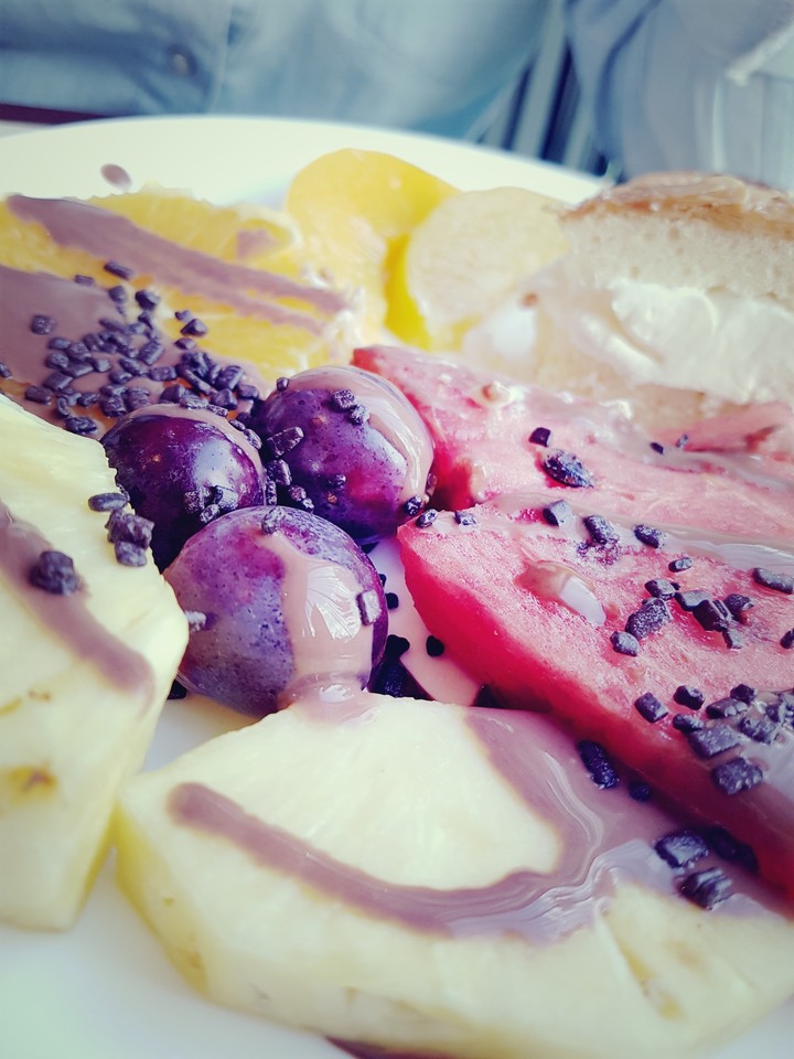 fruit salad grapes