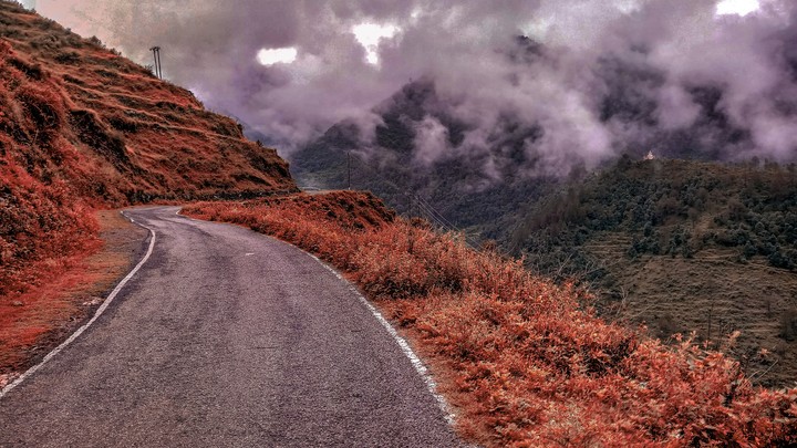 near by clouds
