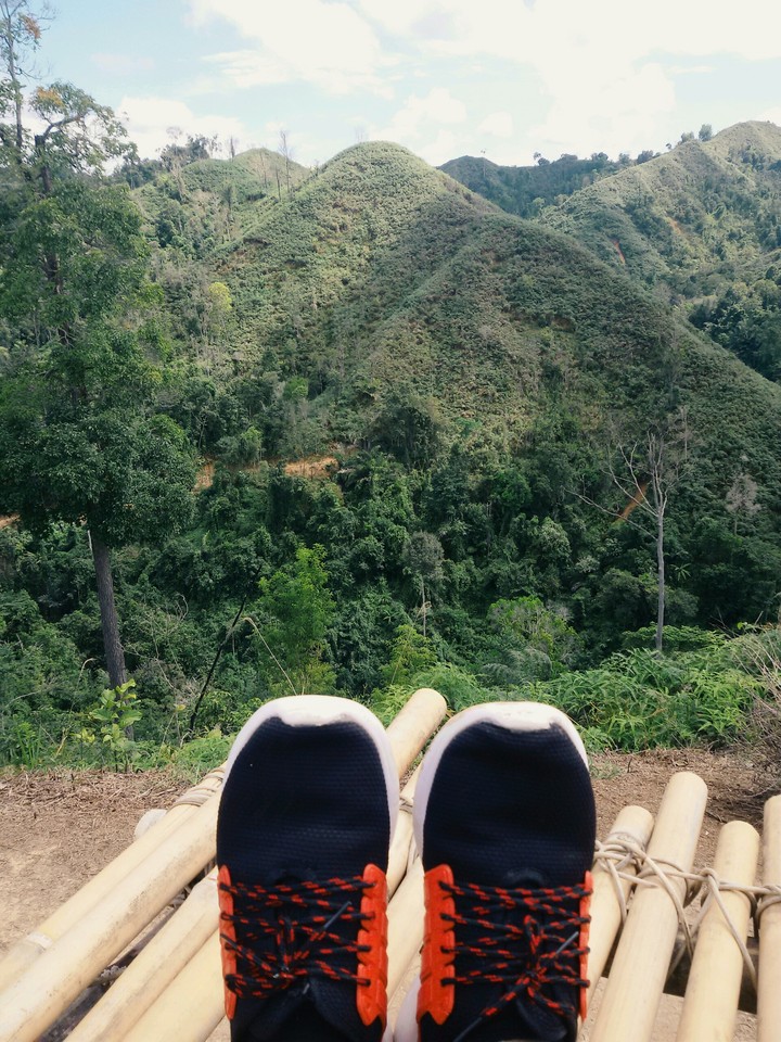 relaxing with nature
