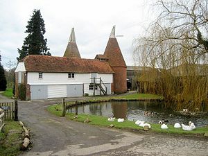 traditional oast house