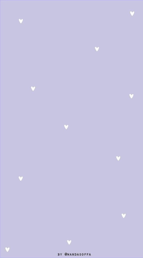lilac with white hearts