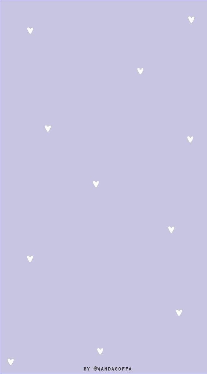 lilac with white hearts