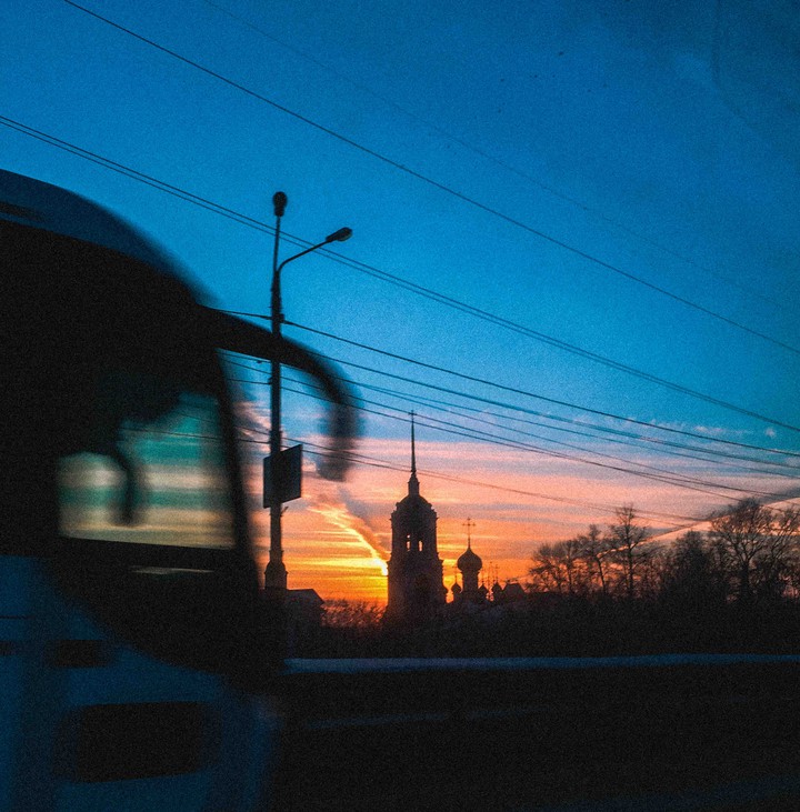 Spring sunset