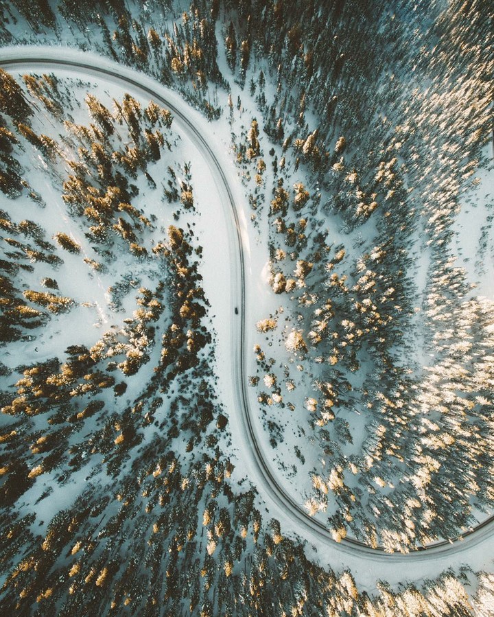 Road  from a height