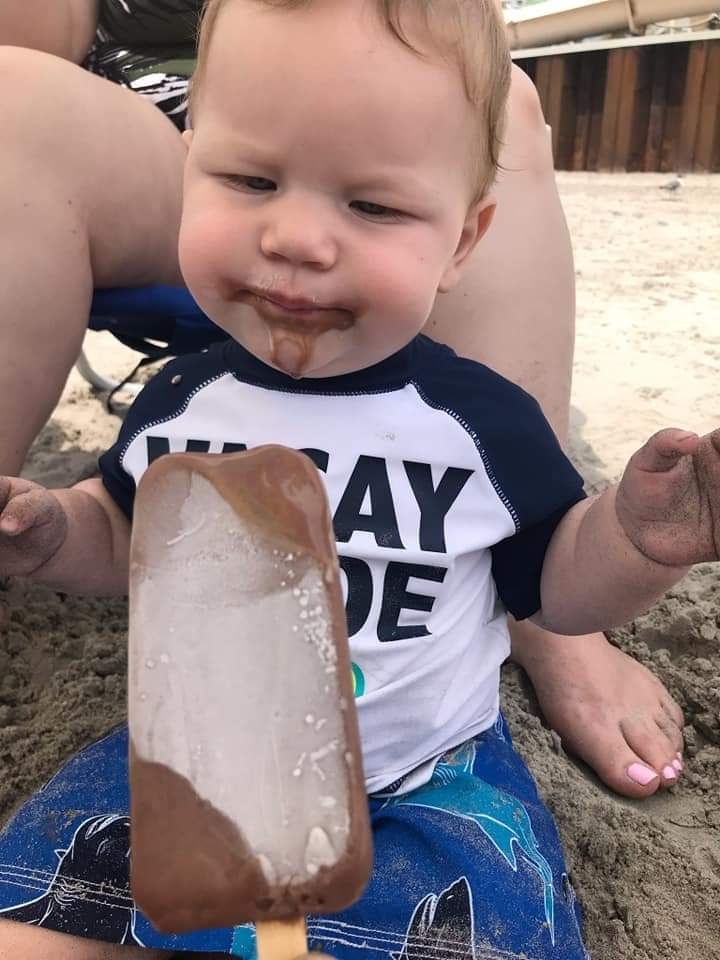 Little Mikie at the shore 7/7/19
