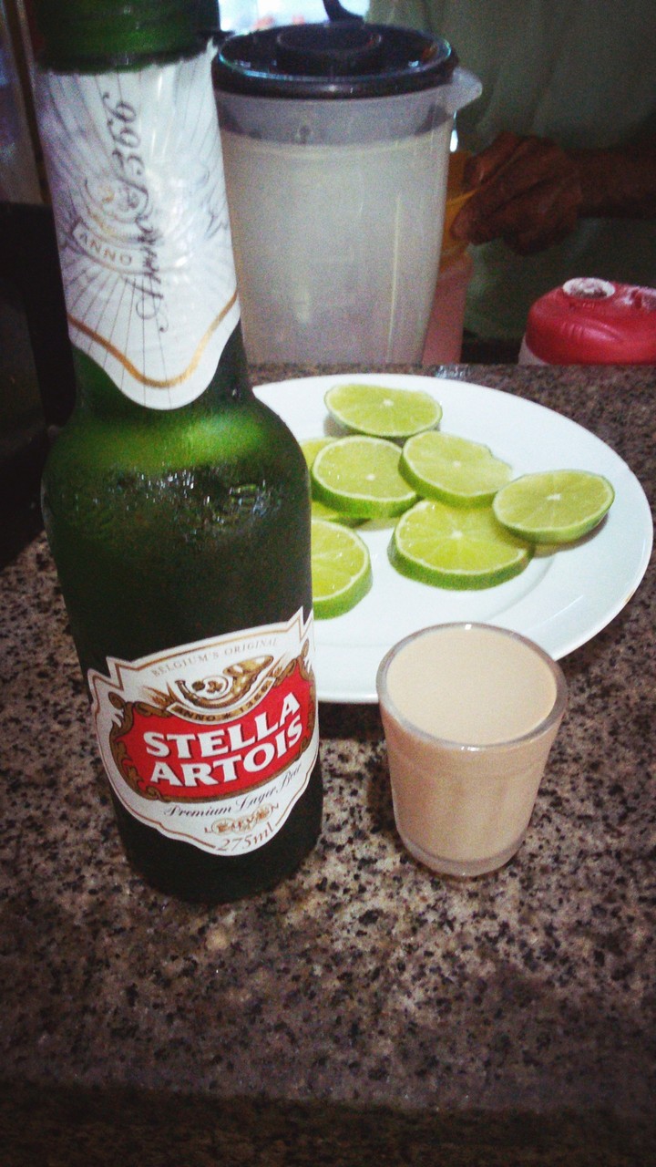 uma bebida depois do trabalho