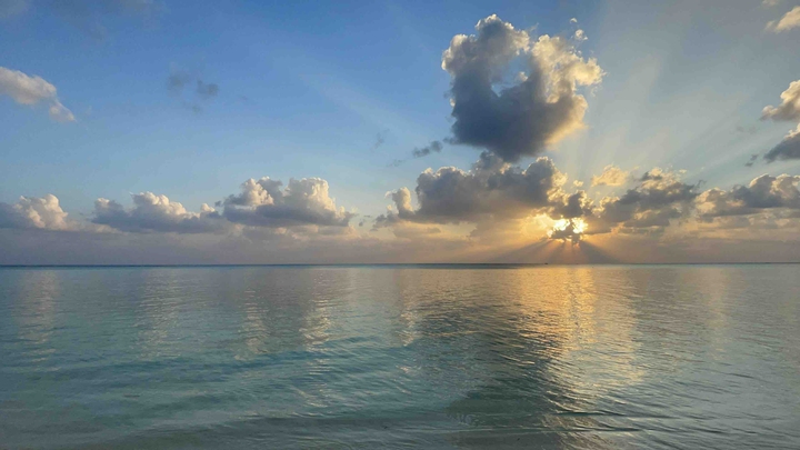 sunset on Maldives