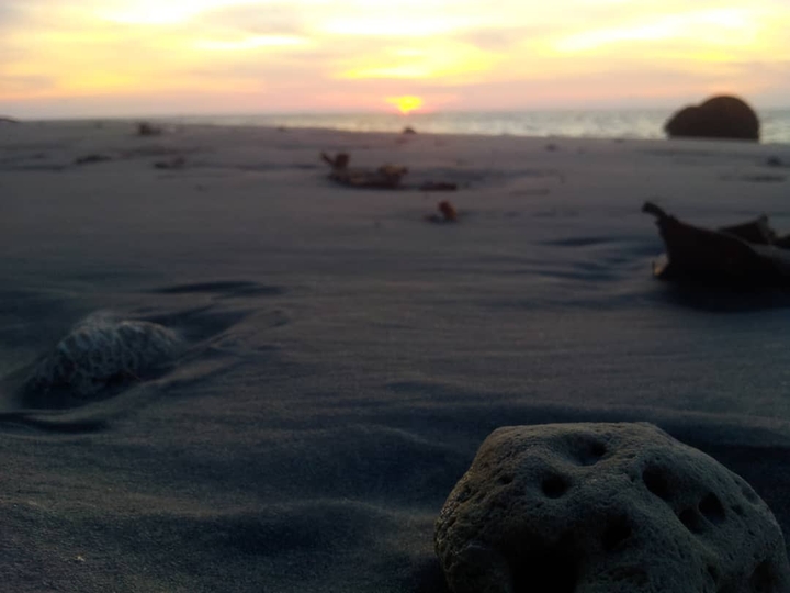 the beach