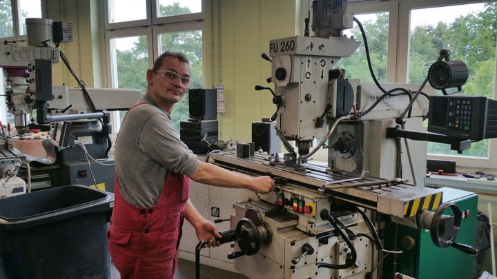 Torsten bei der Arbeit
