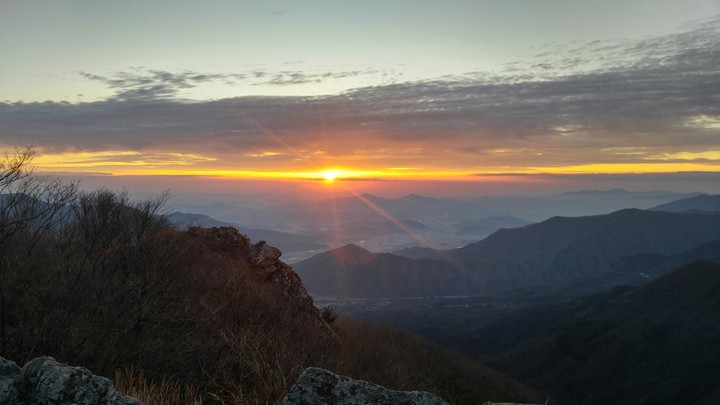 가지산 일출
