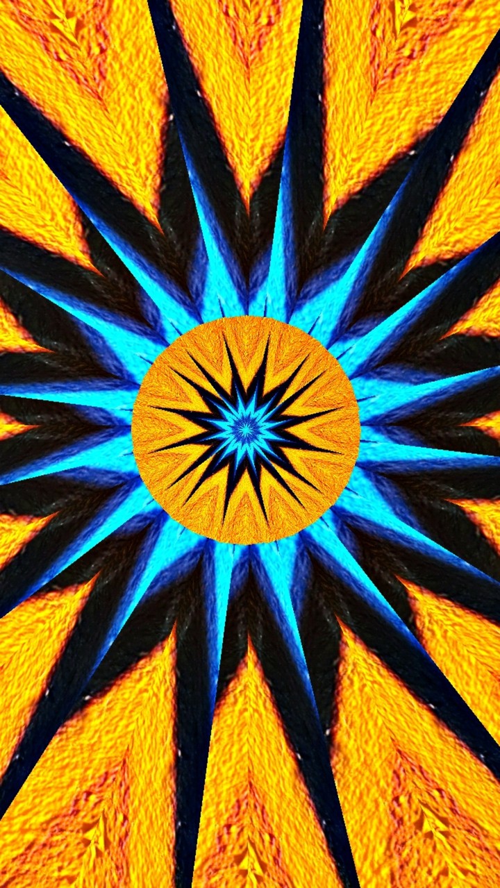Wall graffiti kaleidoscope