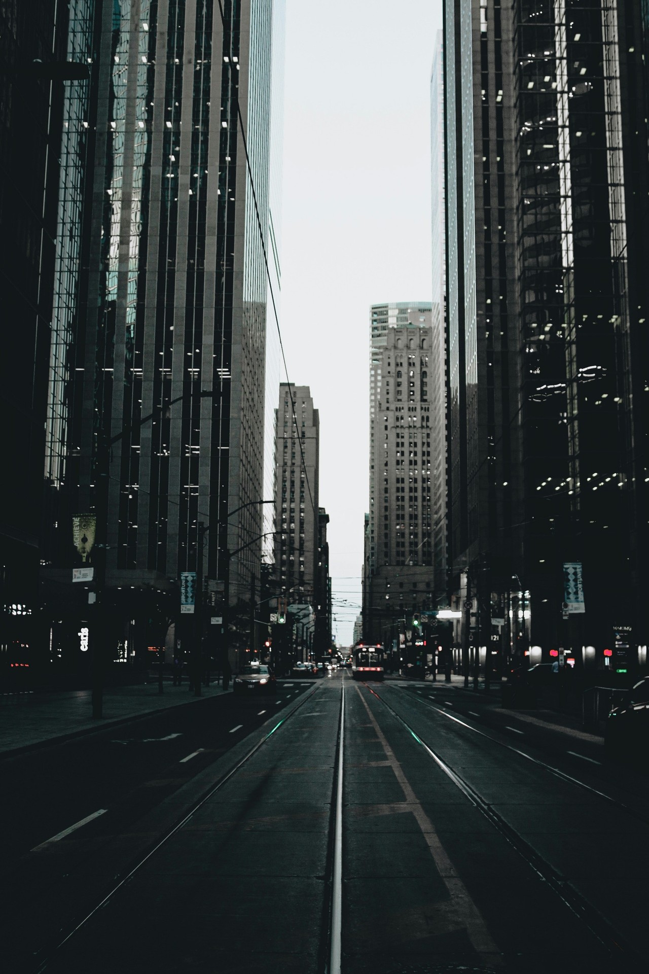 road, Skyscraper Hintergrundbilder
