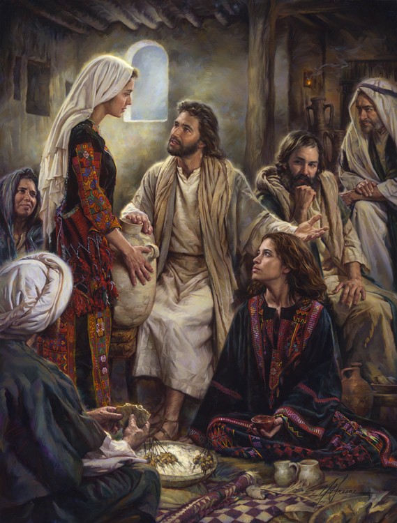 A los pies de Jesús