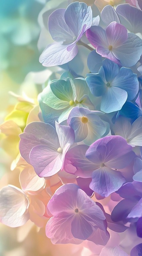 papéis de parede hydrangea, spring