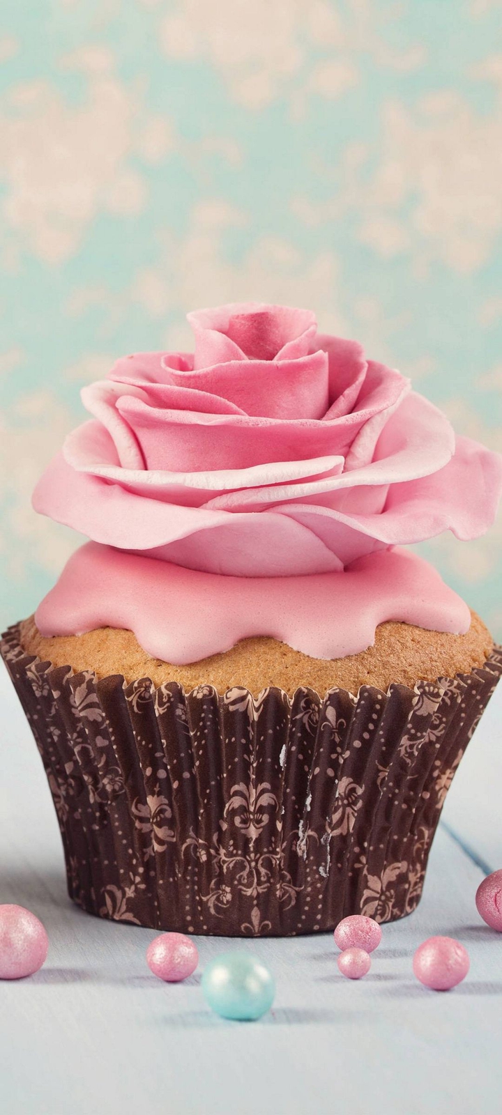 flower cup cake