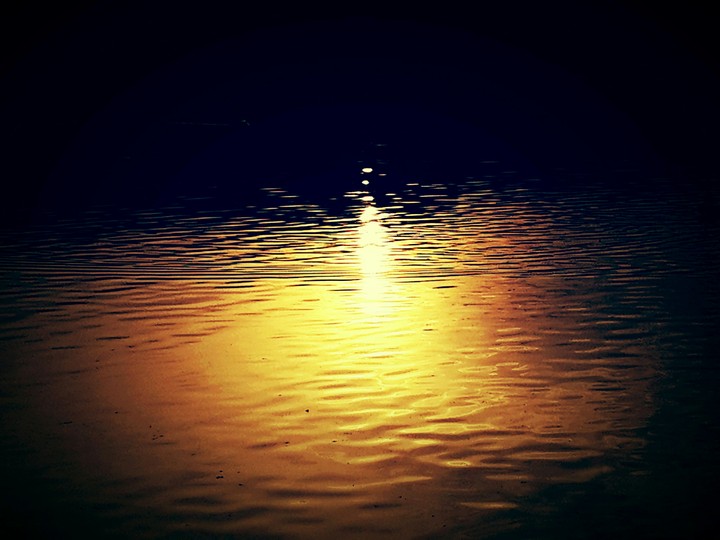 Sunlight Reflection In Water!!