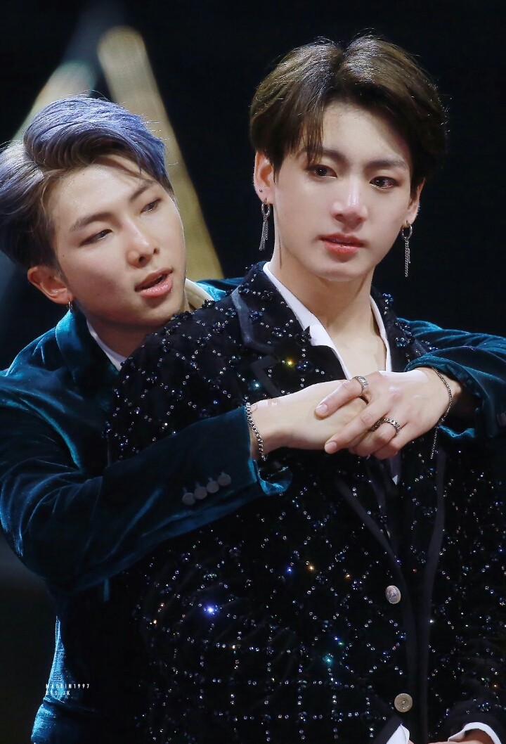 Kim Namjoon and Jeon Jungkook