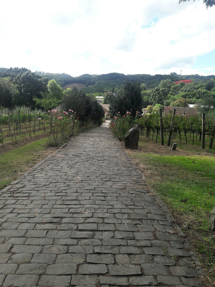 Estrada de pedra.
