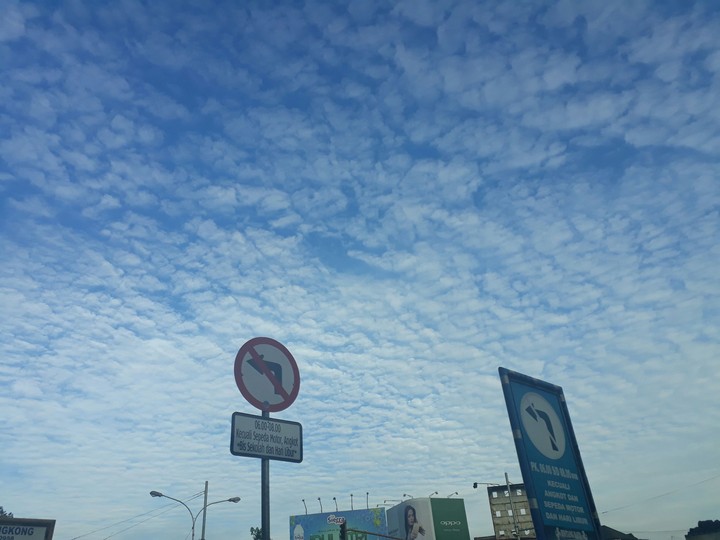 full of great clouds