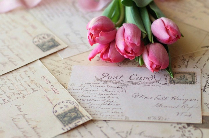 Tulips with Love letters