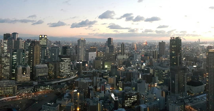 Osaka city view
