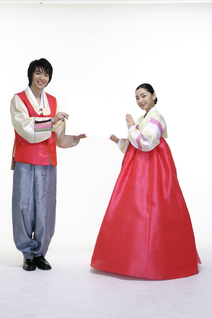 Couple in Korean Dress