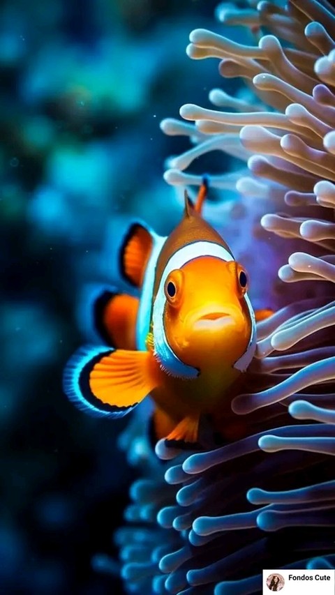 fondos de pantalla Fish, blue