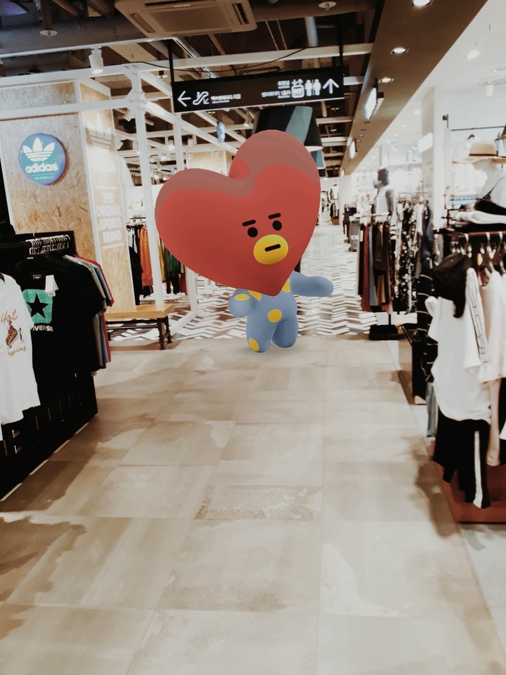TATA dancing in the mall