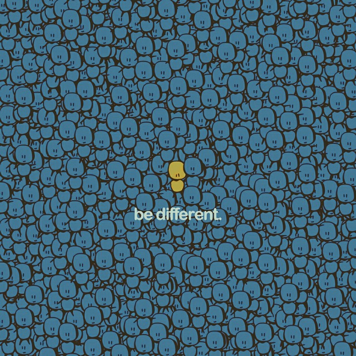 be different .. ✌️